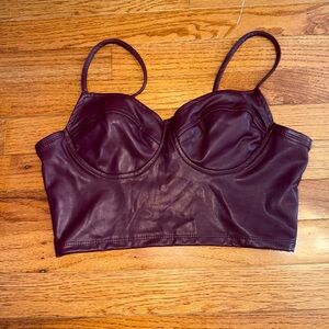 Iris Deep Purple Crop Top